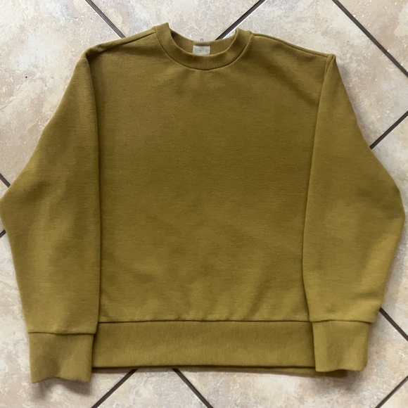 Calia Dijon Mustard Crew Neck Sweater – Size Medium - Picture 1 of 8